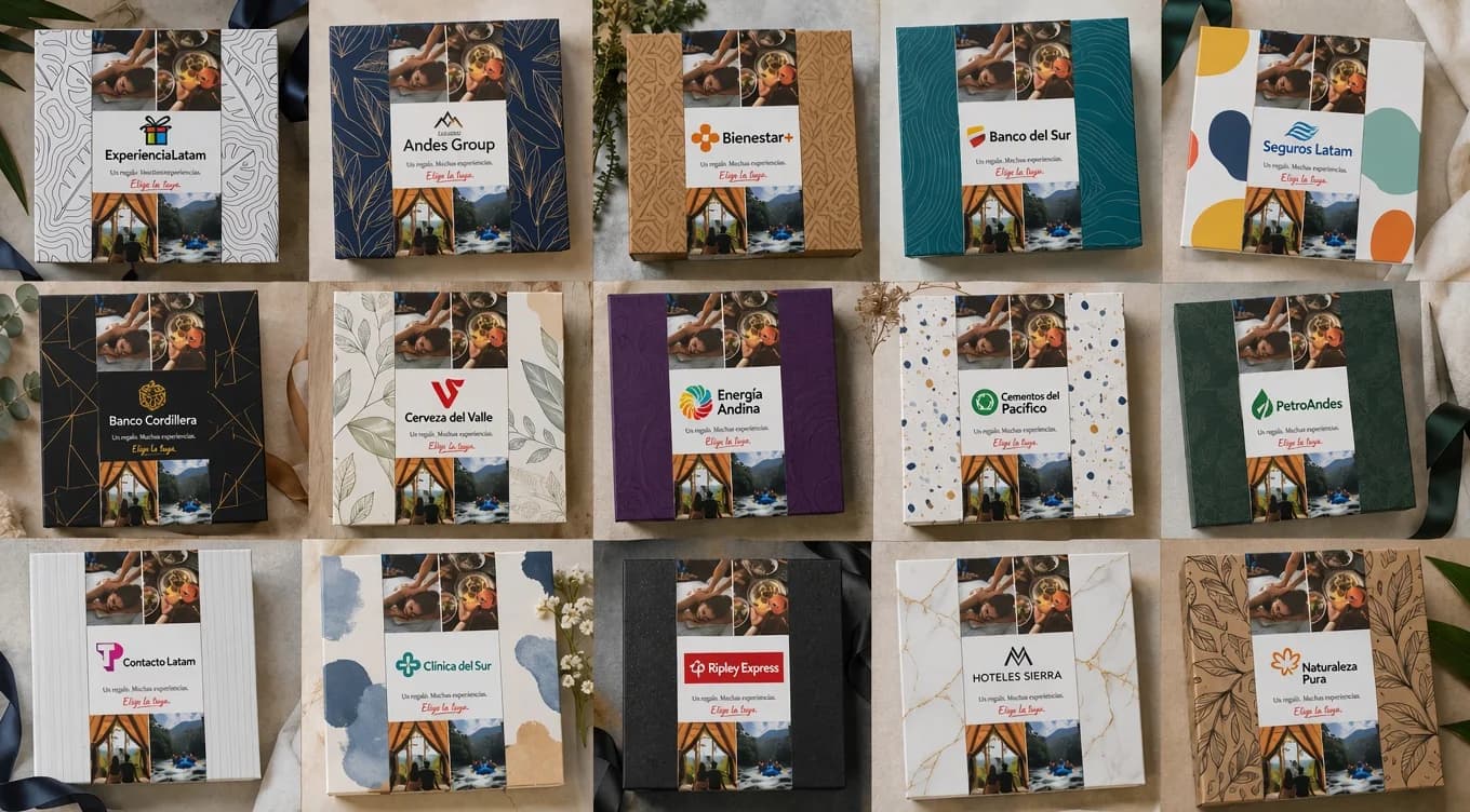 Vivabox personalizada con el logo de distintas empresas