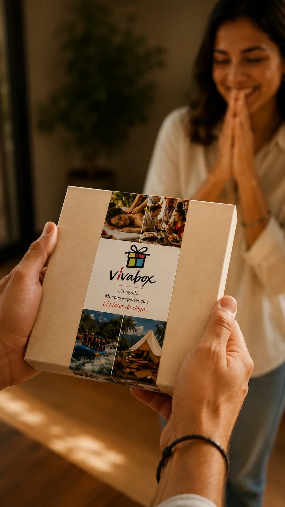 Alguien regalando una Vivabox